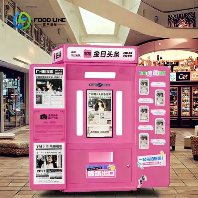 Commercial Newspaper Printing - 맞춤형 신문 사진 부스 키오스크, 레트로